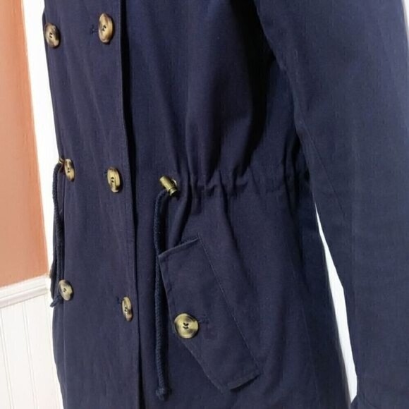 GH Bass & Co Navy Hooded Utility Jacket Small - Picture 5 of 15